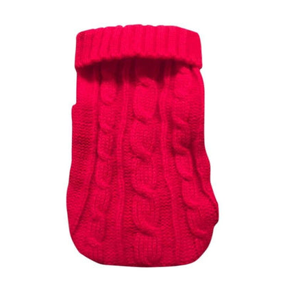 Warm Twist Design Knited Pet Sweater